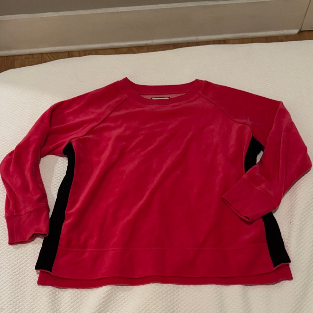Tuckernuck Pink and Black Pullover Sweatshirt